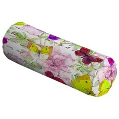 Подушка декоративная JoyArty Письмо в бабочках, 45 х 16 см (pcu-11030) желтый/красный