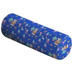 Подушка декоративная JoyArty Мышка рисует, 45 х 16 см (pcu_185504V2) синий