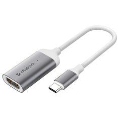 Переходник Deppa USB Type-C - HDMI (73120) 0.12 м графит