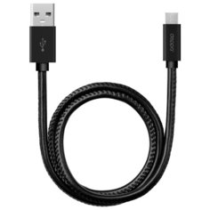 Кабель Deppa Leather USB - microUSB (72268/72269) 1.2 м черный