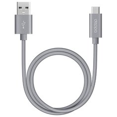 Кабель Deppa Alum USB - USB Type-C (72249/72251) 1.2 м графит