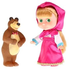 Интерактивная кукла Карапуз Маша и Медведь Маша с мишкой, 15 см, 83031X (24)
