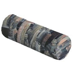 Подушка декоративная JoyArty Городские высоты, 45 х 16 см (pcu_29819) серый/зеленый/розовый