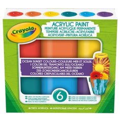 Crayola акриловые краски Закат над океаном 6 цветов х 59 мл (54-2010)