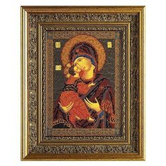 Кроше Набор для вышивания бисером Владимирская Богородица 18 x 25 см (В-147)