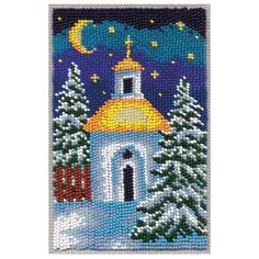 Klart Набор для вышивания бисером Часовенка 9 x 14 см (8-053)