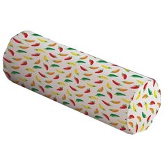 Подушка декоративная JoyArty Жгучий перчик, 45 х 16 см (pcu_71472) белый/красный/зеленый