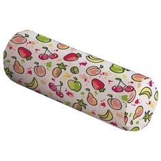 Подушка декоративная JoyArty Фруктовый иммунитет, 45 х 16 см (pcu-47766) белый/красный/зеленый