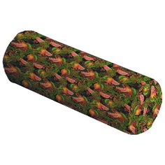 Подушка декоративная JoyArty Праздничные мандарины, 45 х 16 см (pcu_185486) коричневый/красный/зеленый