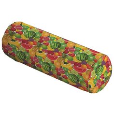 Подушка декоративная JoyArty Фруктовый рай, 45 х 16 см (pcu-27954) зеленый/красный/желтый