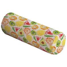 Подушка декоративная JoyArty Фруктовый мир, 45 х 16 см (pcu-47778) зеленый/желтый/красный