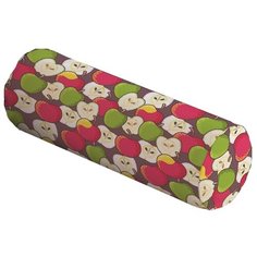 Подушка декоративная JoyArty Яблочный коллаж, 45 х 16 см (pcu_52706) коричневый/красный/зеленый