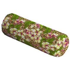 Подушка декоративная JoyArty Цветочная зелень, 45 х 16 см (pcu-12280) зеленый/розовый