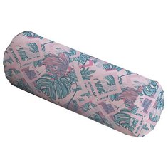 Подушка декоративная JoyArty Цветок Монстера, 45 х 16 см (pcu-156867V1) зеленый/розовый
