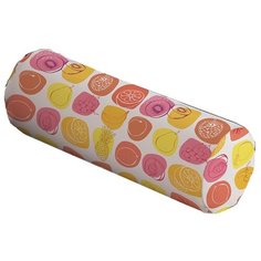 Подушка декоративная JoyArty Фруктовый коктейль, 45 х 16 см (pcu-47777) белый/желтый/оранжевый