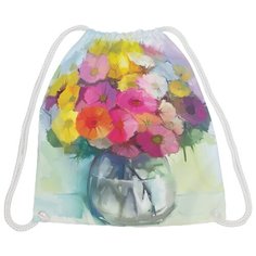 JoyArty Рюкзак-мешок Ваза цветов (bpa_74209) желтый/голубой/розовый