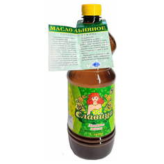 Славица Масло льняное живое 1 л