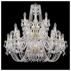Люстра Bohemia Ivele Crystal 1402 1402/16+8+4/300/3d/G, E14, 1120 Вт