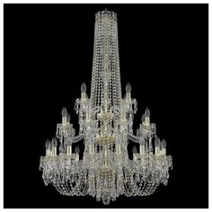 Люстра Bohemia Art Classic 11.23.16+8+4.300.3d.h-128.Gd.Dr, E14, 1120 Вт