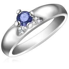 Бронницкий Ювелир Кольцо из белого золота 1В00242-012, размер 17.5