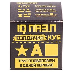 Набор головоломок Озадачка IQ ПАЗЛ тип Куб 4 (12631) 3 шт. оранжевый