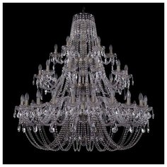 Люстра Bohemia Ivele Crystal 1406 1406/24+12+6/460/3d/Pa, E14, 1680 Вт