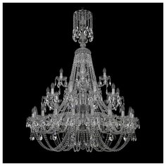 Люстра Bohemia Ivele Crystal 1406 1406/20+10+5/400/XL-157/3d/Ni, E14, 1400 Вт