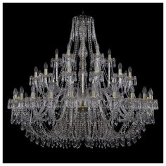 Люстра Bohemia Ivele Crystal 1403 1403/24+12+6/530/G, E14, 1680 Вт