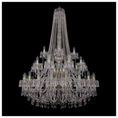 Люстра Bohemia Ivele Crystal 1403 1403/20+10+5/400/h-160/3d/G, E14, 1400 Вт