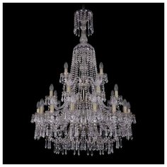 Люстра Bohemia Ivele Crystal 1403 1403/16+8+4/300/XL-131/3d/Pa, E14, 1120 Вт