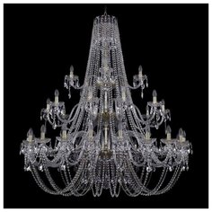Люстра Bohemia Ivele Crystal 1406 1406/20+10+5/530/3d/G, E14, 1400 Вт