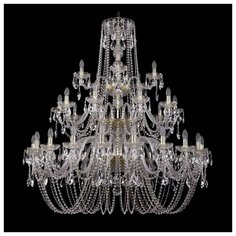 Люстра Bohemia Ivele Crystal 1402 1402/20+10+5/460/3d/G, E14, 1400 Вт