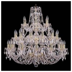 Люстра Bohemia Ivele Crystal 1406 1406/12+12+6/300/3d/G, E14, 1200 Вт