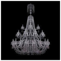 Люстра Bohemia Ivele Crystal 1403 1403/20+10+5/530/XL-203/3d/Ni, E14, 1400 Вт