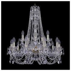 Люстра Bohemia Ivele Crystal 1406 1406/10+5/240/h-75/G, E14, 600 Вт