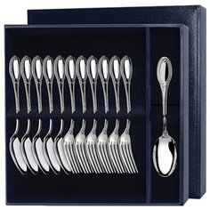 АргентА Десертный набор ложек и вилок из серебра "Император" (12 шт.)