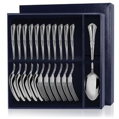 АргентА Столовый набор ложек и вилок из серебра "Фаворит" (12 шт.)