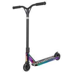 Спортивный самокат Novatrack Replay 110-1 Pro Neo Chrome PL (2020) неохром черный