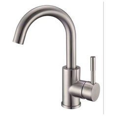 Смеситель для раковины (умывальника) Ростовская Мануфактура Сантехники SUS124-001F-1 однорычажный серебристый