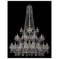 Люстра Bohemia Ivele Crystal 1411 1411/20+10+5/530/h-202/3d/G, E14, 1400 Вт