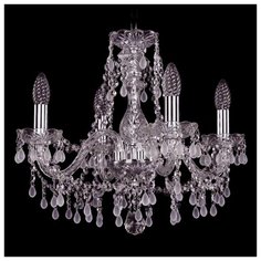 Люстра Bohemia Ivele Crystal 1410 1410/4/160/Ni/V0300, E14, 160 Вт