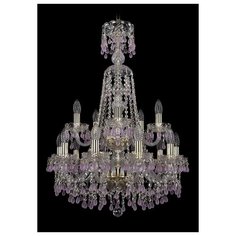 Люстра Bohemia Ivele Crystal 1410 1410/10+5/195/XL-84/2d/G/V7010, E14, 600 Вт
