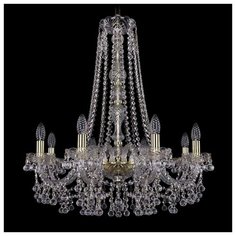 Люстра Bohemia Ivele Crystal 1409 1409/8/240/h-75/G, E14, 320 Вт