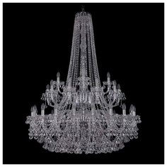 Люстра Bohemia Ivele Crystal 1409 1409/20+10+5/400/h-152/2d/Ni, E14, 1400 Вт