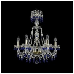 Люстра Bohemia Ivele Crystal 1410 1410/6/195/XL-66/G/V3001, E14, 240 Вт