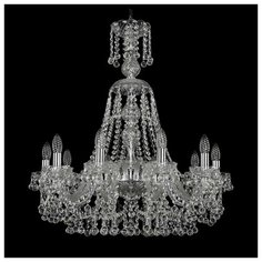 Люстра Bohemia Ivele Crystal 1409 1409/10/240/XL-75/Ni, E14, 400 Вт