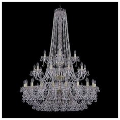 Люстра Bohemia Ivele Crystal 1409 1409/20+10+5/400/h-160/3d/G, E14, 1400 Вт