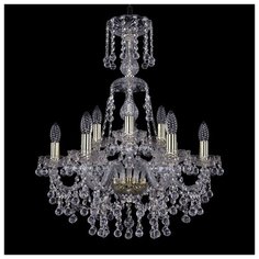 Люстра Bohemia Ivele Crystal 1409 1409/6+3/195/XL-68/G, E14, 360 Вт
