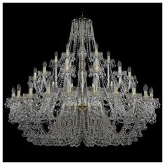 Люстра Bohemia Ivele Crystal 1409 1409/24+12+6/530/G, E14, 1680 Вт