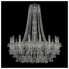 Люстра Bohemia Ivele Crystal 1409 1409/16/360/h-96/Pa, E14, 640 Вт